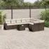 Set mobilier de grădină cu perne, 10 piese, gri, poliratan GartenMobel Dekor