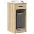 Suport turn computer cu sertar gri beton 35x45x77 cm GartenMobel Dekor
