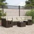 Set canapele de grădină cu perne, 8 piese, gri, poliratan GartenMobel Dekor
