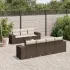 Set mobilier de grădină cu perne, 8 piese gri deschis poliratan GartenMobel Dekor