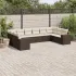 Set canapele de grădină cu perne 10 piese gri deschis poliratan GartenMobel Dekor