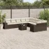 Set canapele de grădină cu perne, 11 piese, gri, poliratan GartenMobel Dekor