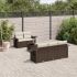 Set canapele de grădină cu perne, 6 piese, bej, poliratan GartenMobel Dekor