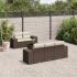 Set mobilier de grădină cu perne, 6 piese, negru, poliratan GartenMobel Dekor