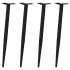 Picioare măsuță de cafea Formă conică 4 buc Negru 72-73 cm Oțel GartenMobel Dekor