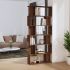 Bibliotecă/Separator cameră, negru, 80 x 24 x 192 cm, PAL  GartenMobel Dekor