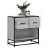 Noptiera gri Sonoma 60x31x60 cm lemn prelucrat si metal GartenMobel Dekor