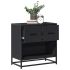 Noptiera gri Sonoma 60x31x60 cm lemn prelucrat si metal GartenMobel Dekor