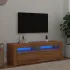 Comodă TV cu lumini LED, stejar sonoma, 120x35x40 cm GartenMobel Dekor