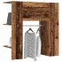 Dulap de hol, gri beton, 97,5x37x99 cm, lemn prelucrat GartenMobel Dekor