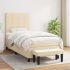 Pat box spring cu saltea, gri închis, 90x190 cm, textil GartenMobel Dekor