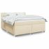 Pat box spring cu saltea, negru, 180x200 cm, catifea GartenMobel Dekor