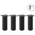 Picioare măsuță de cafea 4 buc Negru 72-74 cm Oțel GartenMobel Dekor