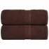 Prosoape de baie 2 buc maro 100x150 cm 360 g/m² 100% bumbac GartenMobel Dekor