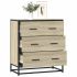 Dulap, gri sonoma, 68x35x76 cm, lemn prelucrat și metal GartenMobel Dekor