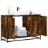 Dulap pentru chiuveta de baie stejar afumat 90x33x60 cm lemn GartenMobel Dekor
