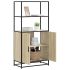 Dulapuru Stejar maro 68x35x139 cm lemn și metal prelucrat GartenMobel Dekor
