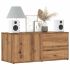 Comodă TV, stejar maro, 80x34x36 cm, lemn prelucrat GartenMobel Dekor