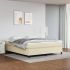 Cadru de pat box spring, gri, 160x200 cm, piele ecologică GartenMobel Dekor