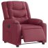 Fotoliu rabatabil electric, gri deschis, textil GartenMobel Dekor