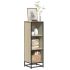 Bibliotecă, negru,33,5x33x107,5 cm, lemn prelucrat GartenMobel Dekor