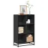 Bibliotecă, negru, 65,5x33x107,5 cm, lemn prelucrat GartenMobel Dekor