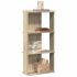 Bibliotecă 3 niveluri stejar sonoma 60x30x80 cm, lemn prelucrat GartenMobel Dekor