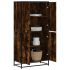 Dulap nalt gri sonoma 68x35x139 cm lemn prelucrat GartenMobel Dekor