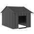 Casă pentru câini cu acoperiș 83x130x85 cm oțel galvanizat GartenMobel Dekor