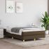 Pat box spring cu saltea, gri închis, 120x200 cm, textil GartenMobel Dekor