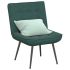 Scaun de relaxare albastru 64x74x84 cm catifea GartenMobel Dekor