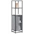 Dulapuru stejar maro 35,5x35x139 cm lemn și metal prelucrat GartenMobel Dekor