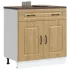 Dulap de bază de bucătărie „Kalmar” din lemn de stejar Sonoma GartenMobel Dekor
