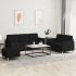 Set de canapele cu perne, 3 piese, gri închis, textil GartenMobel Dekor