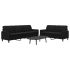 Set de canapele cu perne, 2 piese, gri deschis, catifea GartenMobel Dekor