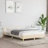 Cadru de pat cu tăblie, maro închis, 120x190cm, material textil GartenMobel Dekor