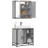 Set mobilier de baie, 2 piese, stejar maro, lemn prelucrat GartenMobel Dekor