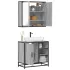 Set mobilier de baie, 2 piese, gri sonoma, lemn prelucrat GartenMobel Dekor