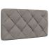 Pernă pentru tăblie de pat, gri taupe, 200 cm, material textil GartenMobel Dekor