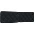 Pernă pentru tăblie de pat, negru, 200 cm, material textil GartenMobel Dekor