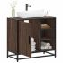 Dulap pentru chiuvetă de baie stejar afumat 65x33x60 cm lemn GartenMobel Dekor
