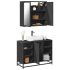 Set mobilier de baie, 2 piese, stejar sonoma, lemn prelucrat GartenMobel Dekor