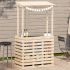Masă bar de exterior cu acoperiș, 112,5x57x195,5 cm, lemn masiv GartenMobel Dekor