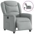 Fotoliu rabatabil electric, gri deschis, textil GartenMobel Dekor