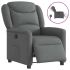 Fotoliu rabatabil electric, gri deschis, textil GartenMobel Dekor