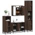 Set de mobilier de baie din 4 piese din lemn de stejar Sonoma GartenMobel Dekor