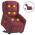 Fotoliu electric rabatabil cu ridicare, gri deschis, textil GartenMobel Dekor
