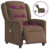 Fotoliu rabatabil electric, gri deschis, textil GartenMobel Dekor