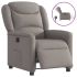 Fotoliu rabatabil electric, gri deschis, textil GartenMobel Dekor