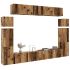 Set dulapuri TV, 8 piese, stejar sonoma, lemn prelucrat GartenMobel Dekor